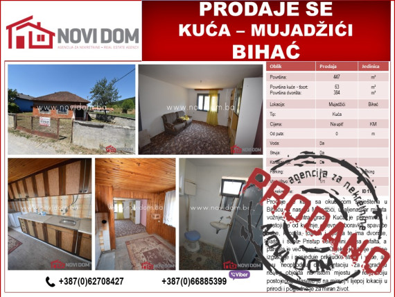 PRODANO - Kuća - Mujadžići - BIHAĆ